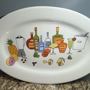 Margarita by Ursula Dodge oval heavy porcelain serving Platter